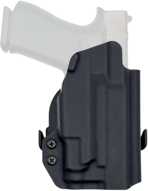 Rounded OWB Kydex Holster for Glock 43X Olight Valkyrie PL Mini 3 Right Hand Black - Rounded