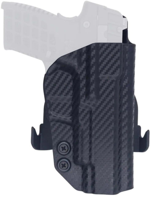 Rounded OWB Kydex Holster for Kel-Tec P15 Left Hand Carbon Fiber Black - Rounded
