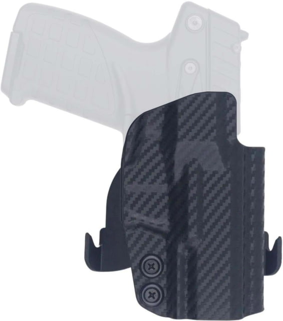 Rounded OWB Kydex Holster for Kel-Tec P17 Right Hand Carbon Fiber Black - Rounded