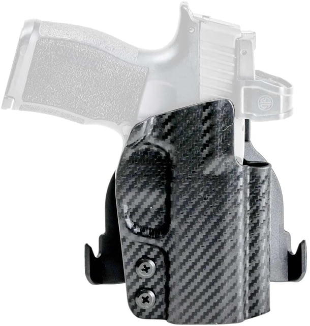 Rounded OWB Kydex Holster for Kel-Tec PR57 Right Hand Carbon Fiber Black - Rounded