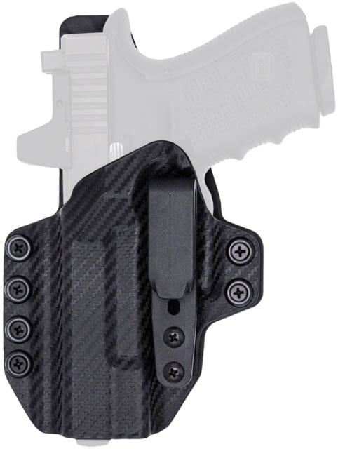 Rounded Springfield Armory Hellcat Left Hand Tuckable KYDEX Armaloy Hybrid Holster Carbon Fiber - Rounded