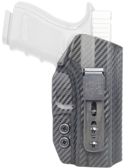 Rounded Tuckable Athletic Wear Holster Glock AMBI Carbon Fiber - Rounded