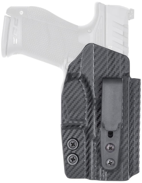 Rounded Tuckable IWB KYDEX Holster Walther PDP Ambidextrous Carbon Fiber - Rounded