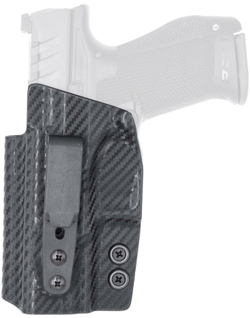Rounded Tuckable IWB KYDEX Holster VP9 RMR Cut Left Hand Carbon Fiber - Rounded