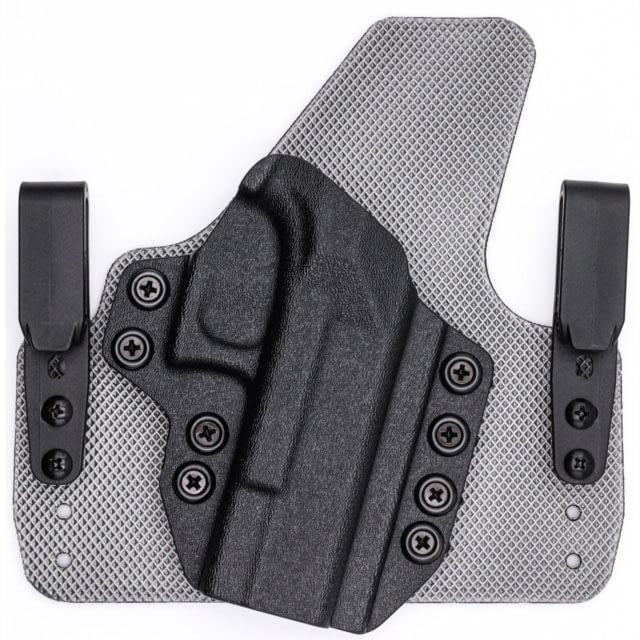 Rounded Tuckable IWB KYDEX/Padded Wide Hybrid Holster CZ P-10F /P-10C /P-10S Right Hand Black - Rounded