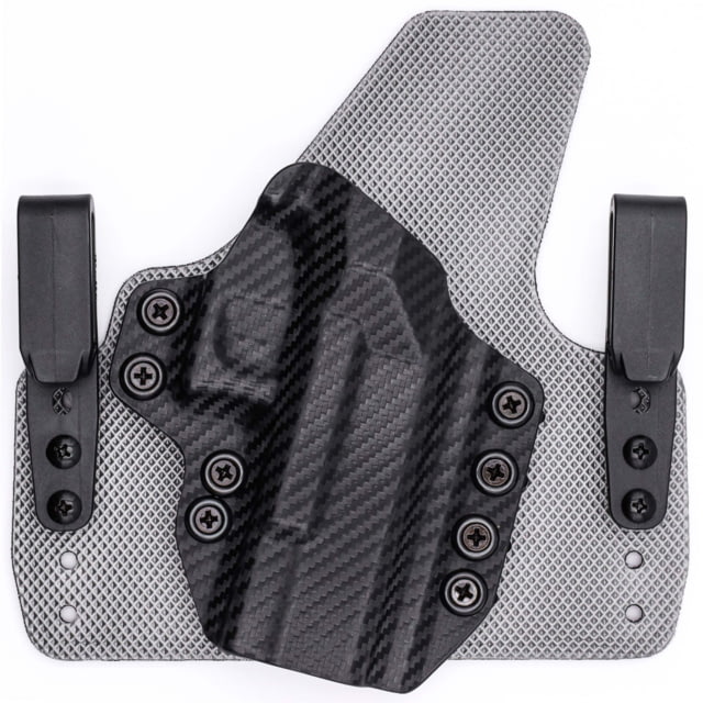 Rounded Tuckable IWB KYDEX/Padded Wide Hybrid Holster Glock 20 /21 Right Hand Carbon Fiber - Rounded