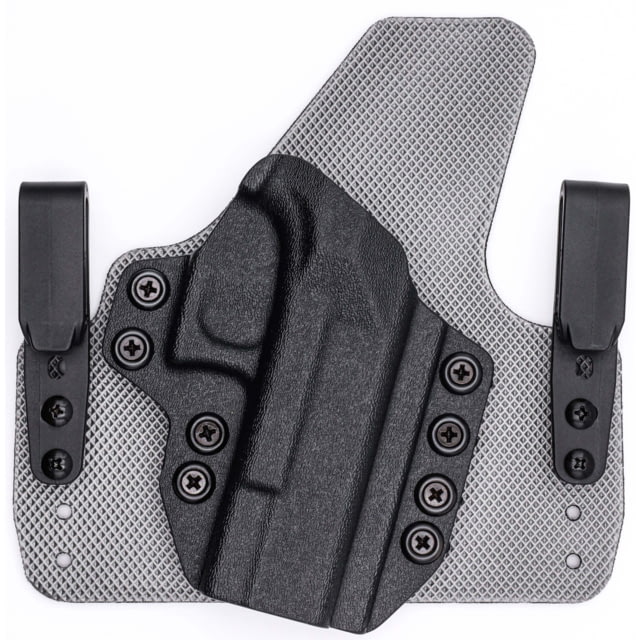 Rounded Tuckable IWB KYDEX/Padded Wide Hybrid Holster Walther PPS M2 Right Hand Black - Rounded