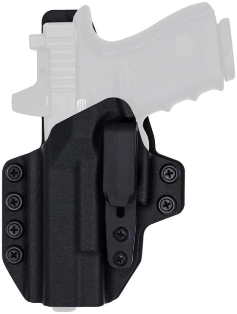 Rounded Tuckable KYDEX Armaloy Hybrid Holster Glock 48 Left Hand Black - Rounded