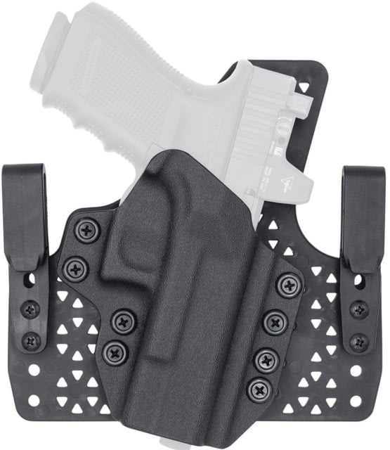 Rounded Wide KYDEX Armaloy Hybrid Holster Springfield Armory Hellcat Right Hand Black - Rounded