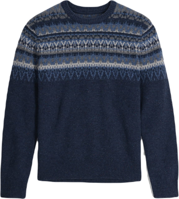 Royal Robbins Arch Rock Crew Long SLeeve - Men's Deep Blue Mammoth Print Small