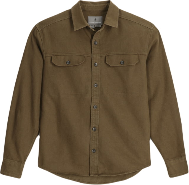 Royal Robbins Clouds Rest Hemp Long SLeeve - Men's Dark Olive Heather Medium