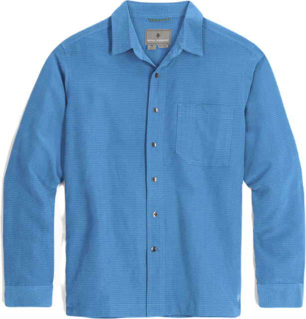 Royal Robbins Desert Pucker Dry Long Sleeve Shirt - Men's Parisian Blue Small