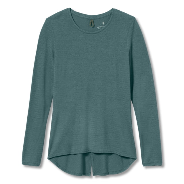 Royal Robbins Vacationer Stripe Tee Long Sleeve - Women's Sea Pine Small