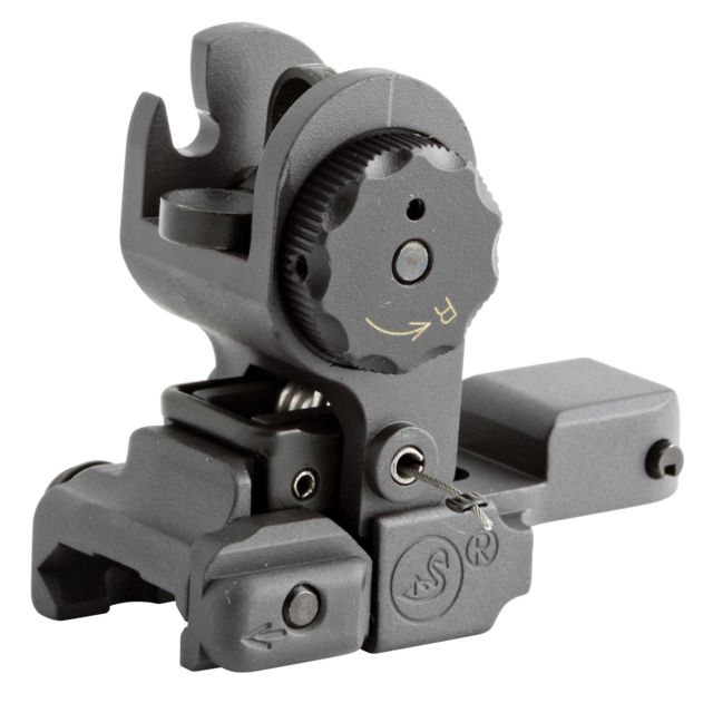 A.R.M.S. Inc. Top Mounted Deployable Rear Sight Black - A.R.M.S., Inc.