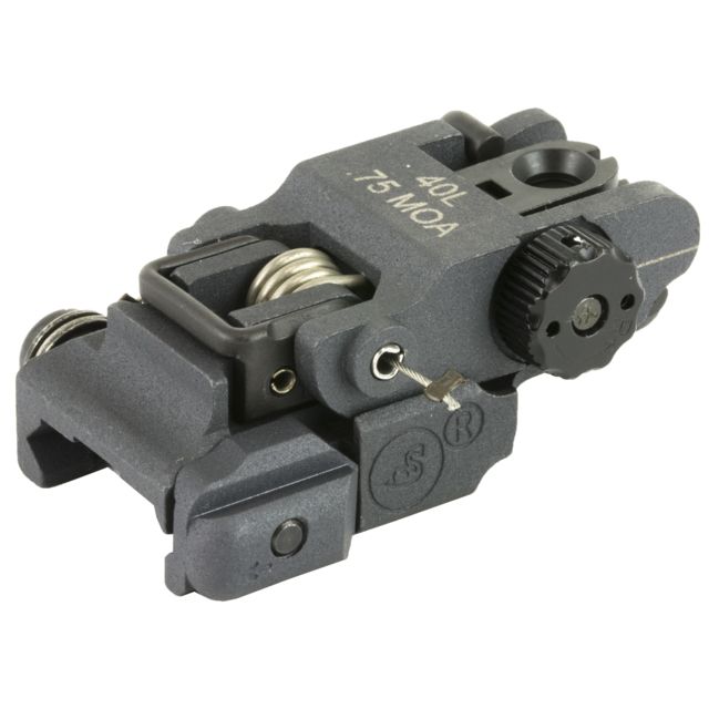 A.R.M.S. Inc. Low Profile Top Mounted Deployable Rear Sight Black - A.R.M.S., Inc.