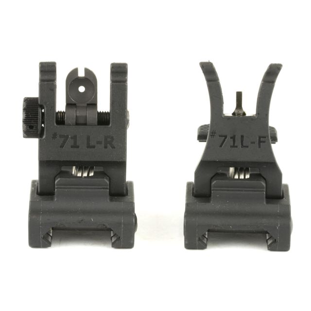 A.R.M.S. Inc. Picatinn Polymer Top Mounted Deployable Front and Rear Sight Black - A.R.M.S., Inc.