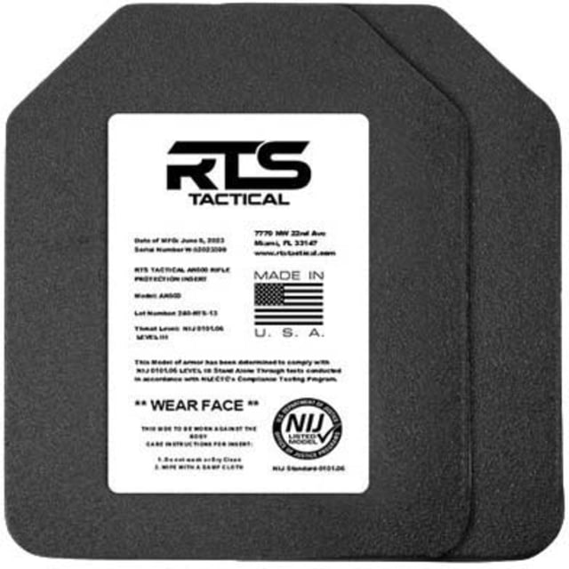 RTS Tactical Lightweight Level III+ Rifle Special Threats Insert - 11X14 Tan - Rts Tactical