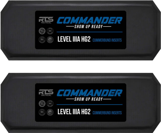 RTS Tactical Commander Level IIIA HG2 Ballistic Panel Set of 2 4X13 - Rts Tactical