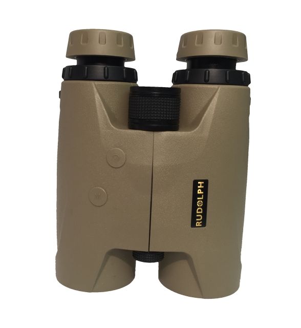 Rudolph Optics 8x42mm Roof Prism Binocular Rangefinder Rubber Coated Tan 1800M - Rudolph Optics