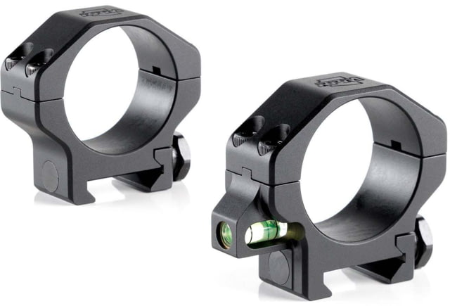 Rubicon Precision Manufacturing Rubicon Precision Manufacturing 35mm Riflescope Rings w/Co-Linear Bubble Level Low - 0.885in Set of 2 Black