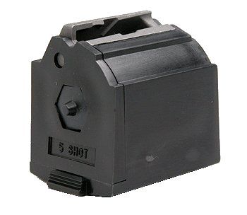 er 10/22 Long Rifle Magazine 5 Rounds Plastic Black Finish Ammo