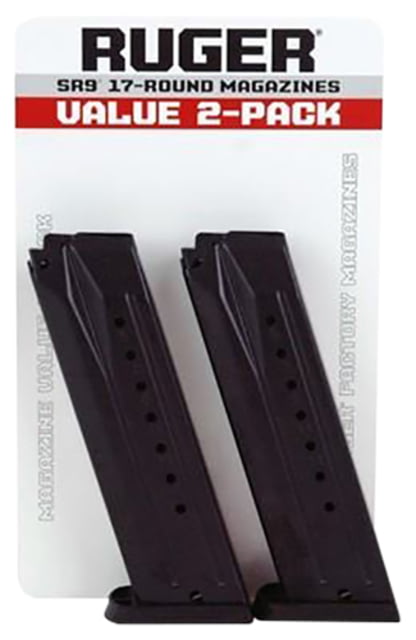 er SR9/SR9C 9mm Luger Pistol Magazine 17 Round Blued 2 Pack Steel 17RD Ammo
