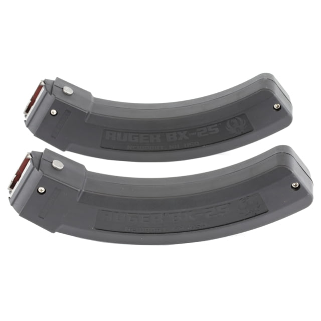 er BX-25 Value Pack 10/22/SR/77/Charger .22 LR Rifle Magazine 25 Round 2 Pack Black Polymer 25RD Ammo