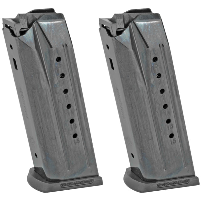 er Security-9 Value Pack 9mm Luger Pistol Magazine 2 Pack 15 Round Black Oxide Steel 15RD Ammo