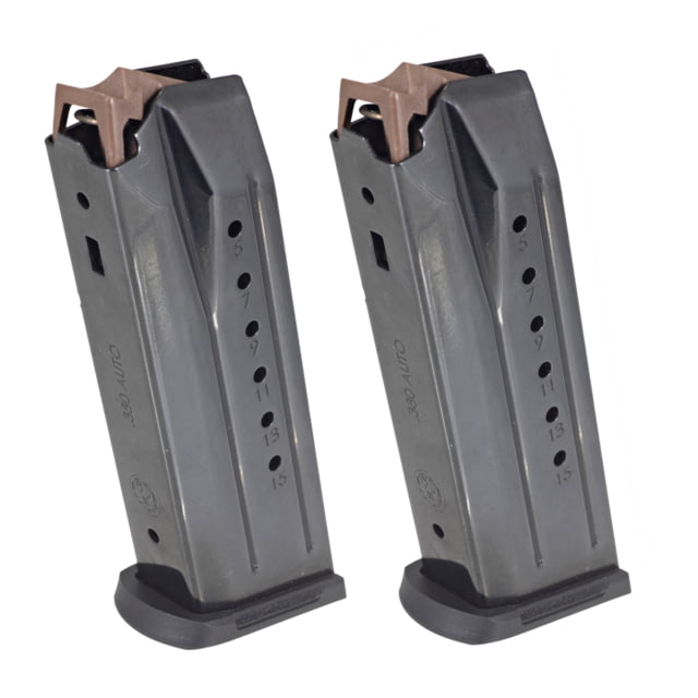 er Security 380 Value Pack .380 ACP Pistol Magazine 2 Pack 15 Round Black Steel 15RD Ammo