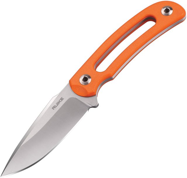 RUIKE Hornet F815 Fixed Blade Orange Fixed Blade Knife 3.25in Standard Edge Stonewash Orange G10 Handle - Ruike