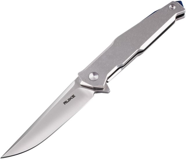 RUIKE P108 Framelock & BetaPlus Lock Folding Knife3.5inStandard EdgeSatin - Ruike