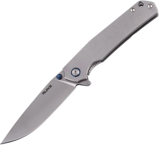 RUIKE P801 Framelock Folding Knife3.5inStandard EdgeStonewash - Ruike