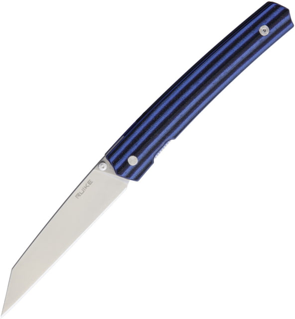 RUIKE P865 Linerlock 3.50 in Folding Knife Black and blue G10