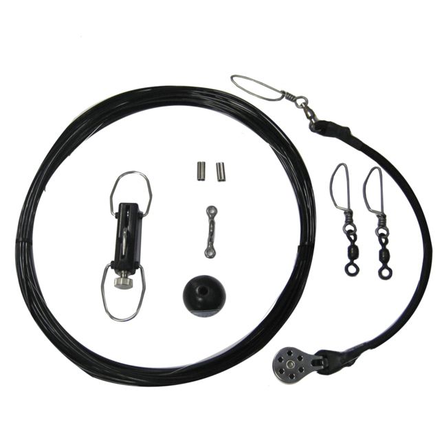 RUPP Marine Center Rigging Kit w/Klickers - Black Mono 45'