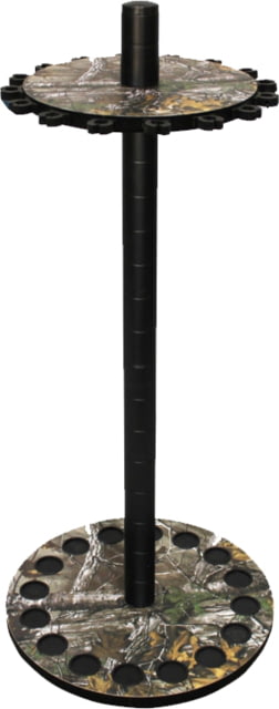 Rush Creek Creations 16 Round Rod Storage Rack with 38mm Steel Post Camouflage Realtree / Black
