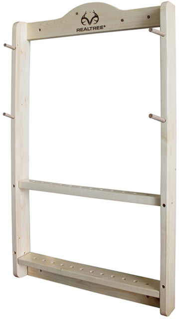 Rush Creek Creations 2-Compound Bow 12-Arrrow Wall Rack Natural Pine Light - Rush Creek Creations