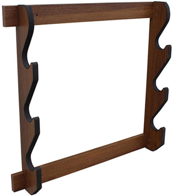 Rush Creek Creations 3 Gun Wall Rack Dark Walnut - Rush Creek Creations