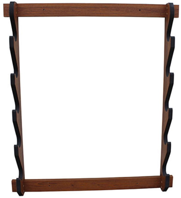 Rush Creek Creations 5 Gun Wall Rack Dark Walnut - Rush Creek Creations