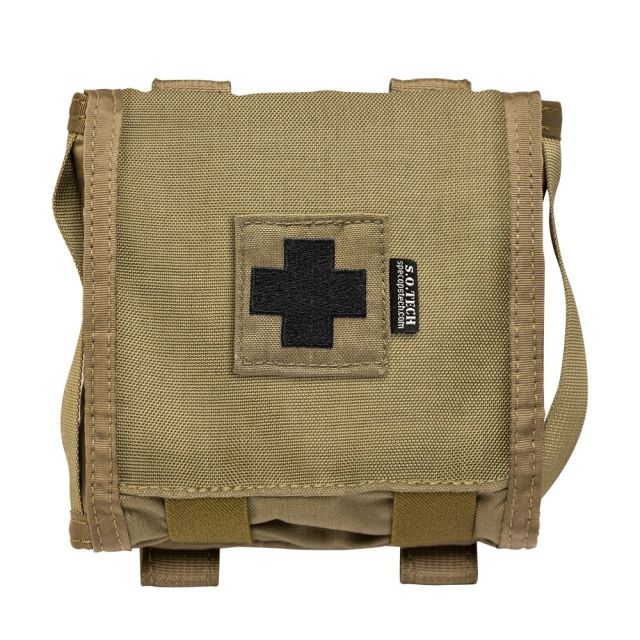 S.O.Tech Viper Flat IFAK Mini Pouch A1 Coyote Brown NSN NO - S.O.Tech