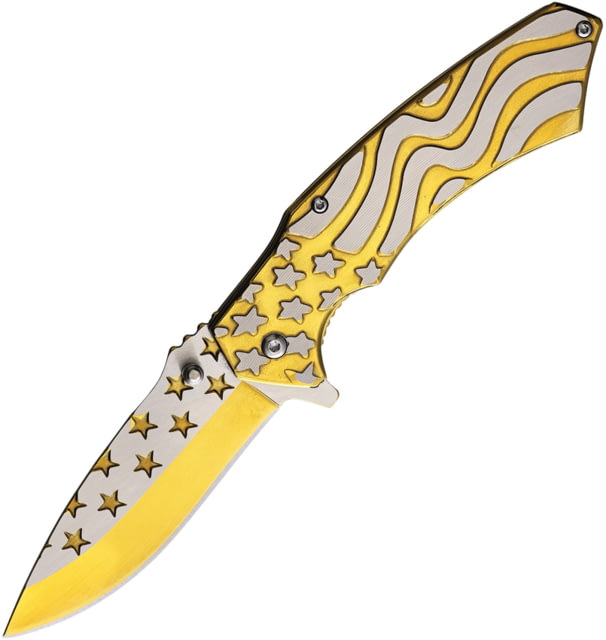 S-TEC Flag Linerlock A/O Gold - S-Tec