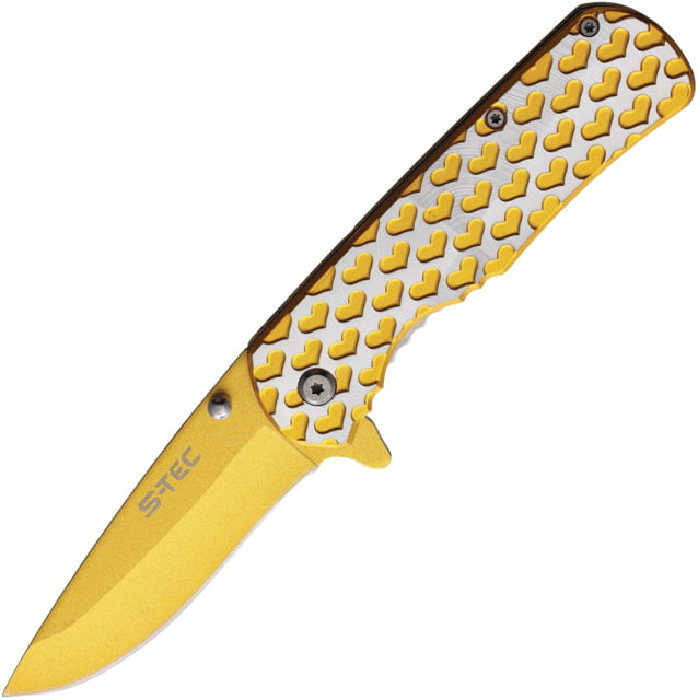 S-TEC Heart Linerlock Gold A/O - S-Tec