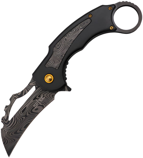 S-TEC Karambit Linerlock A/O Black S - S-Tec
