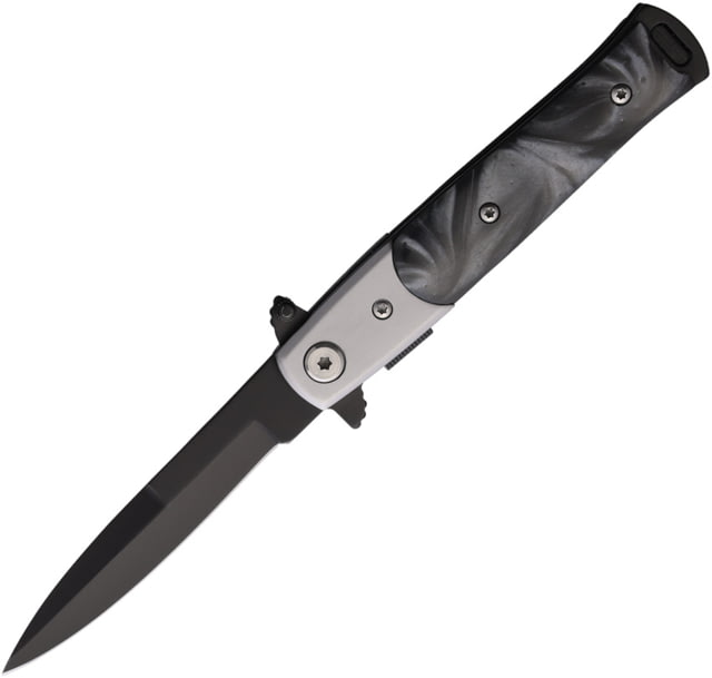 S-TEC Stiletto Style Linerlock Black S - S-Tec