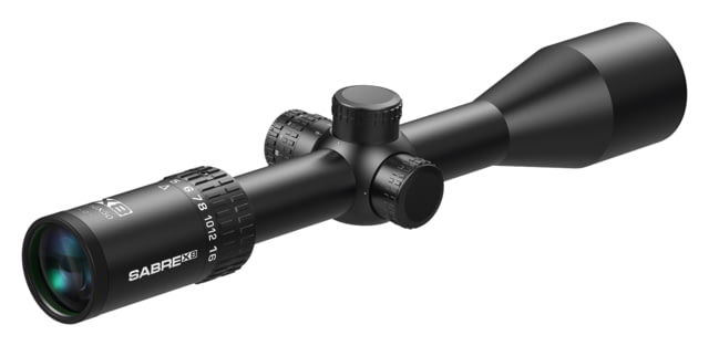 Sabre  30mm Tube Rifle Scope Second Focal Plane 4 Dot Reticle Matte Black - Sabre