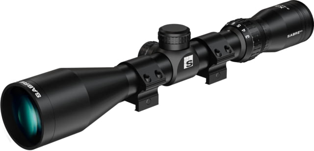 Sabre  1 in Tube Rifle Scope Second Focal Plane HMD Half Mil Dot Reticle Matte Black - Sabre