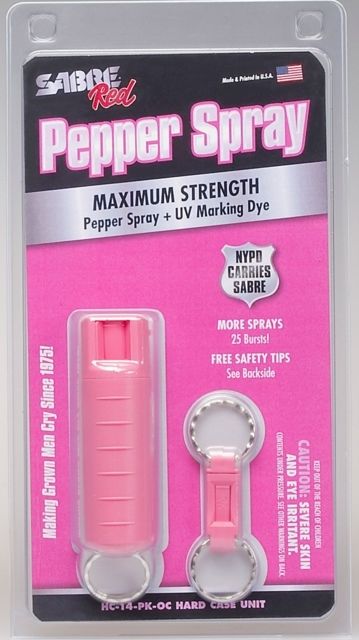 Sabre .54 oz hardcase Maximum Strength PINK HC-14-PK-OC - Sabre