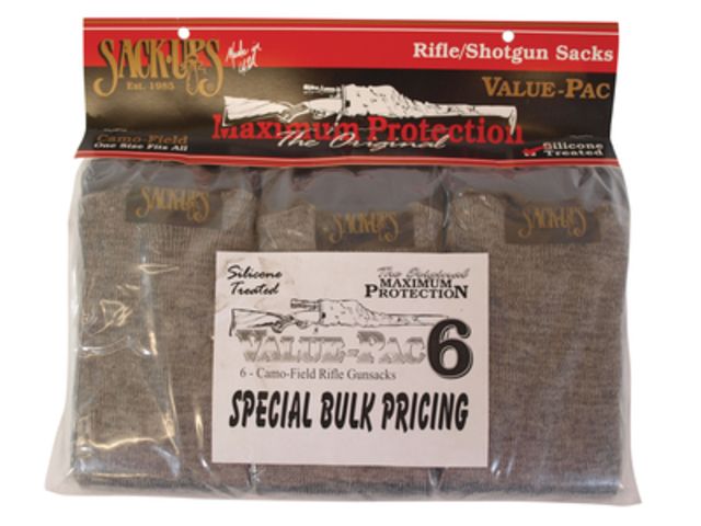 Sack-Ups Value-Pac Camo Field 6 per Pack Camouflage Grey 52 Inch - Sack Ups