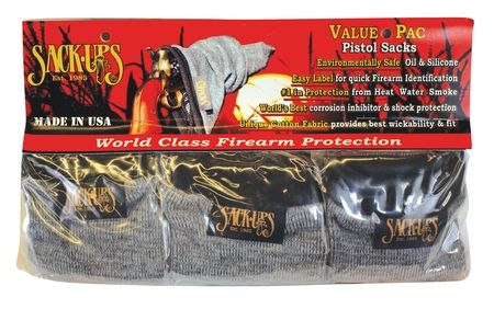 Sack Ups Value-Pac Pistol Sack-Ups 5 Per Pack Camouflage Grey - Sack Ups
