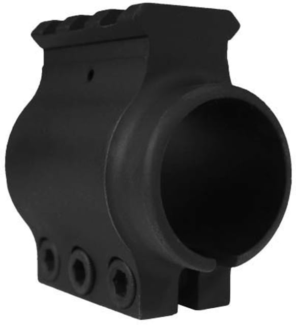 SADLAK Picatinny Rail Gas Block Low Profile .936 Bore Diameter Black Hardcoat - Sadlak