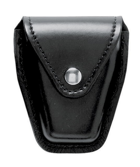Safariland 190 Handcuff Case W/ Top Flap Asp Model 100 Plain Black W/ Black Plastic Snap - Safariland